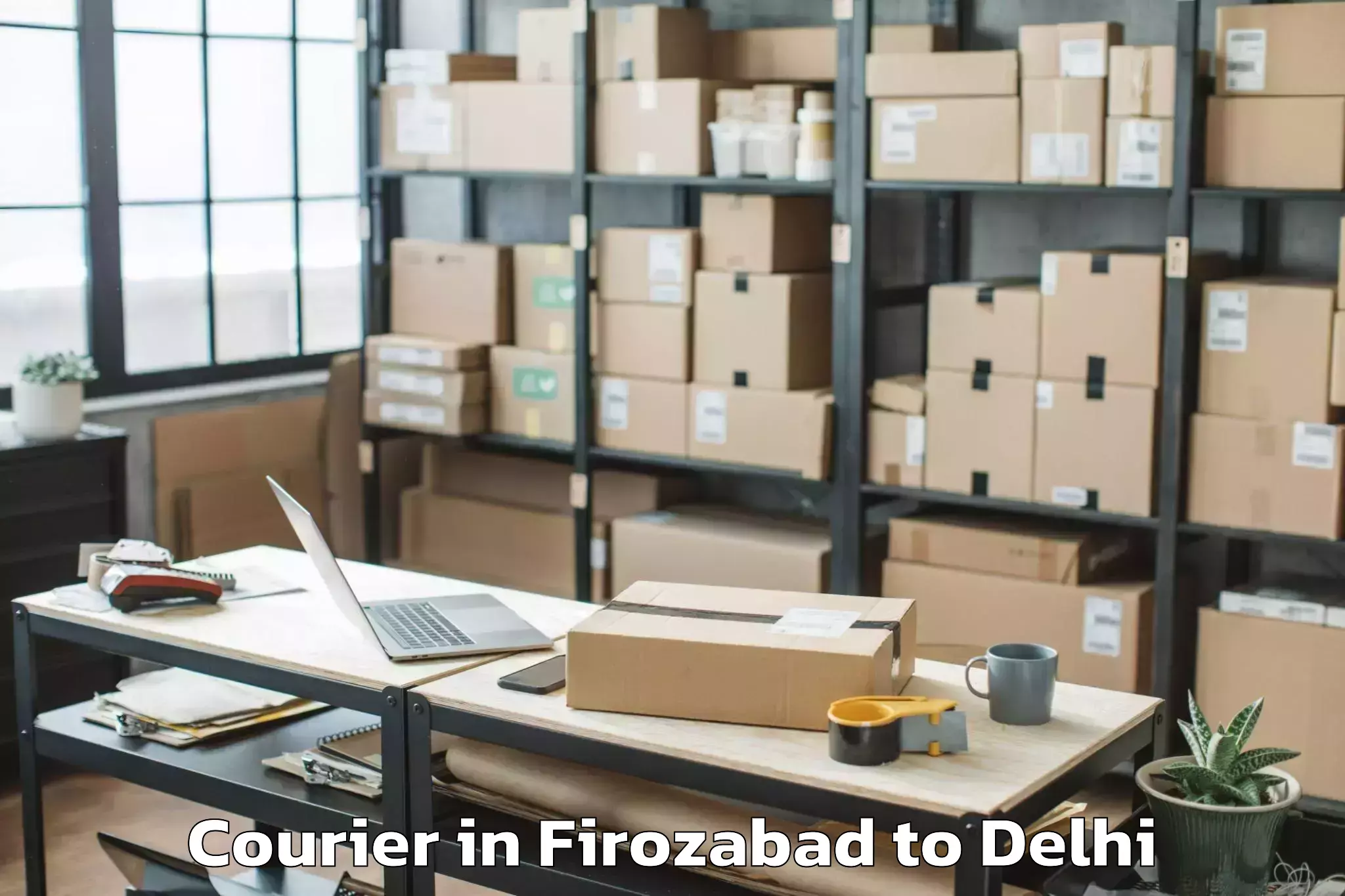 Easy Firozabad to Garhi Courier Booking